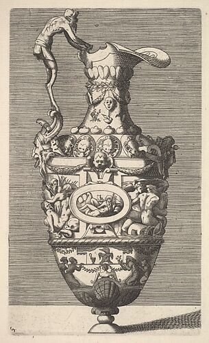 Vase with a River God in an Oval Medallion