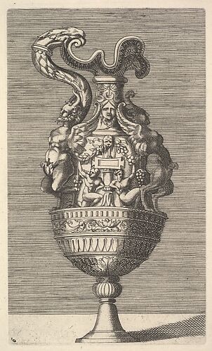 Vase with Two Winged Satyrs