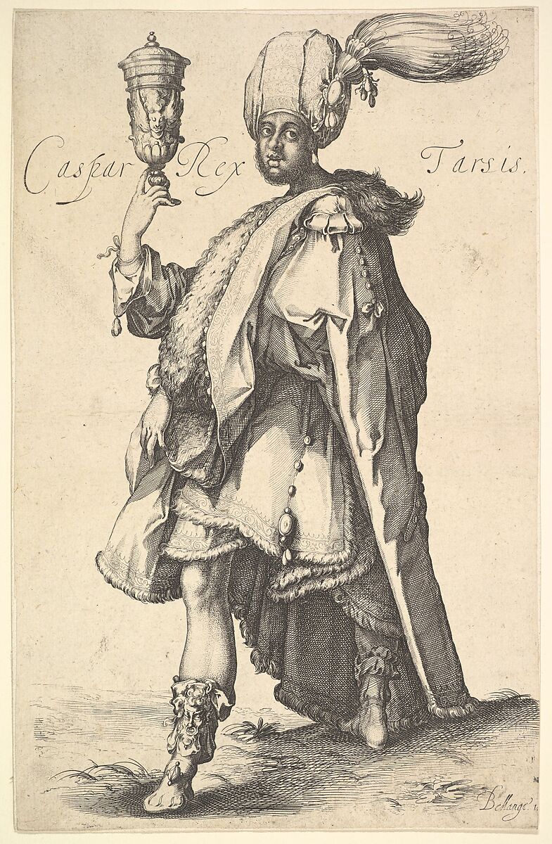 Caspar, after the "Three Magi" series by Jacques Bellange, After Jacques Bellange (French, Bassigny (?) ca. 1575–1616 Nancy), Etching 