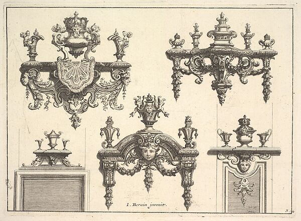 Designs for Brackets with Silverwork