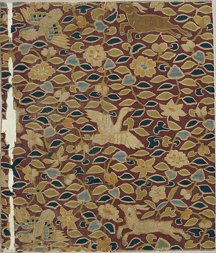 Scroll Cover with Animals, Birds, and Flowers