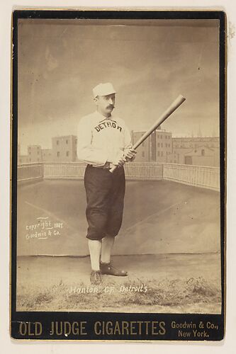 Hanton, Center Field, Detroit, from the series Old Judge Cigarettes