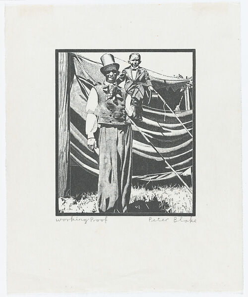 Side Show, Peter Blake (British, born Dartford, Kent, 1932), Wood engraving; working proofs