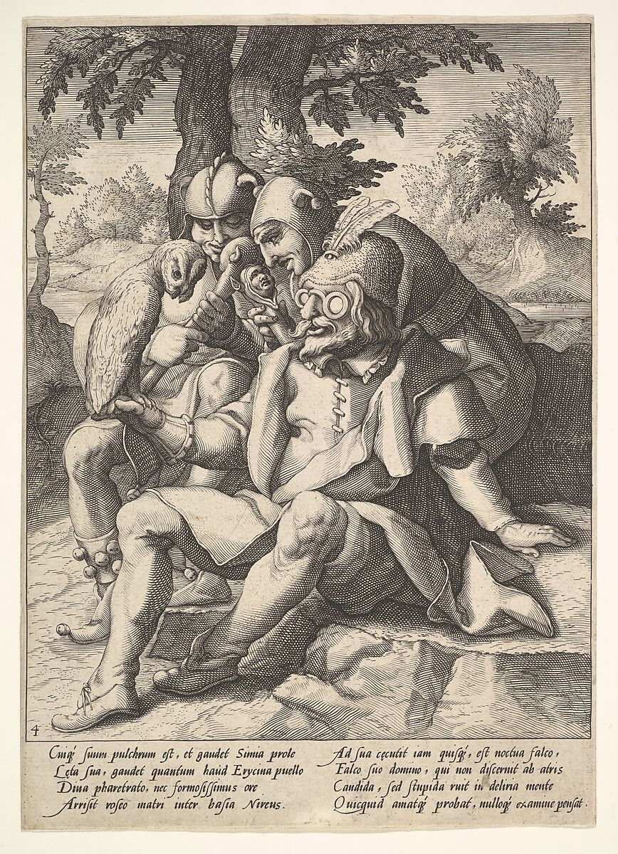 The Wisdom of Fools, from Six Proverbs, Jacques de Gheyn II (Netherlandish, Antwerp 1565–1629 The Hague), Engraving 