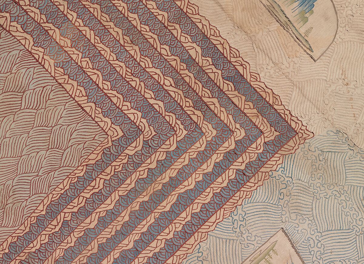 Cosmological Mandala with Mount Meru, Silk tapestry (kesi), China