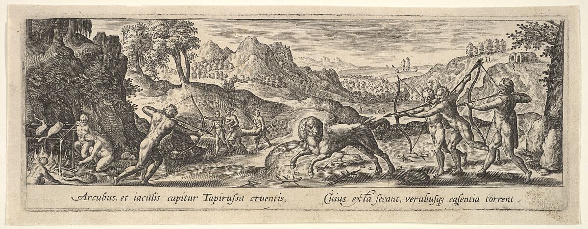 1 of 8 plates on Hunting and Fishing, After Hans Bol (Netherlandish, Mechelen 1534–1593 Amsterdam), Engraving 