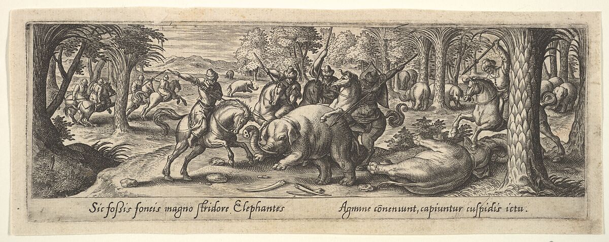 1 of 8 plates on Hunting and Fishing, After Hans Bol (Netherlandish, Mechelen 1534–1593 Amsterdam), Engraving 