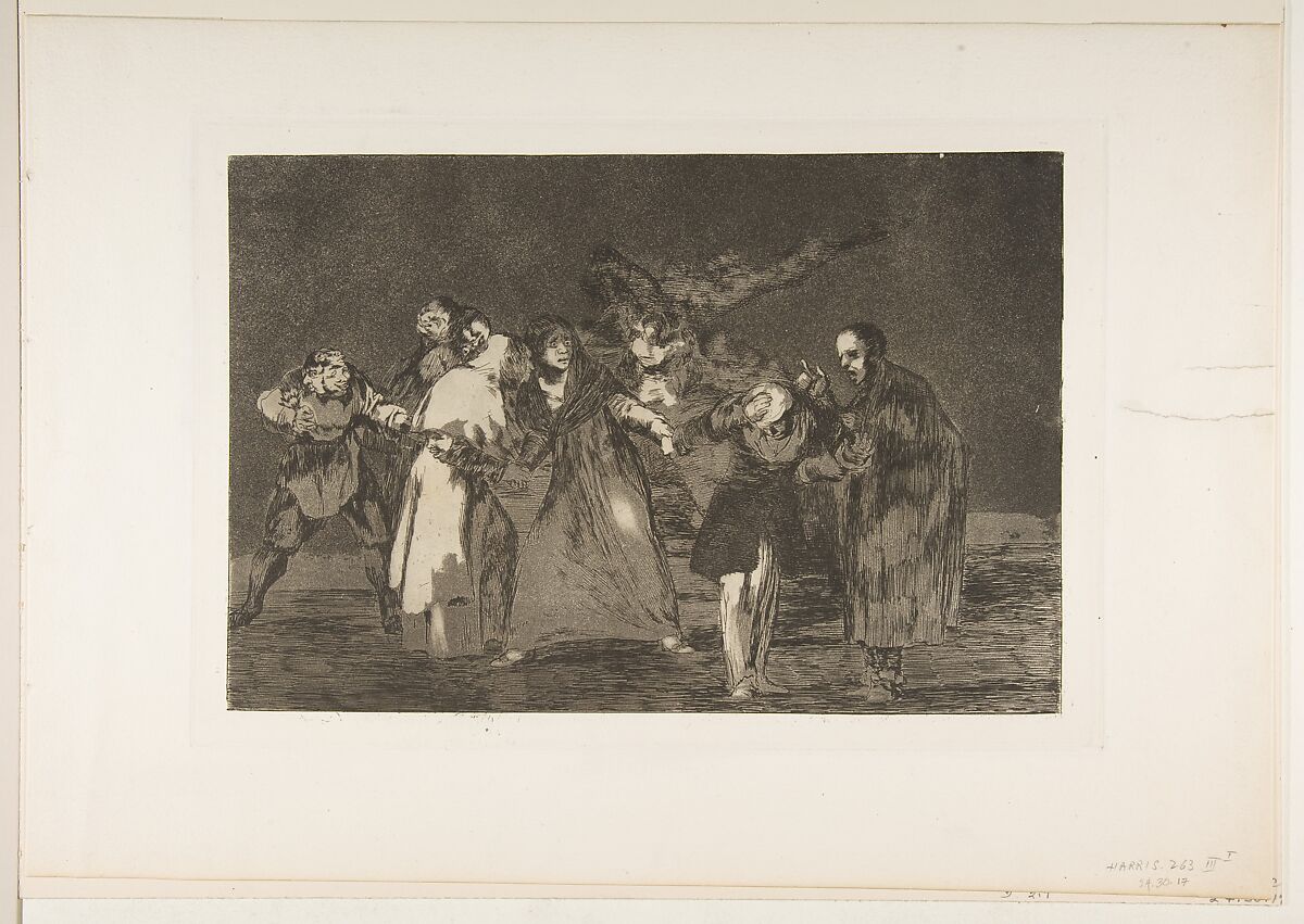 The Exhortations, from "The Disparates" (Follies / Irrationalities), Goya (Francisco de Goya y Lucientes) (Spanish, Fuendetodos 1746–1828 Bordeaux), Etching, burnished aquatint 