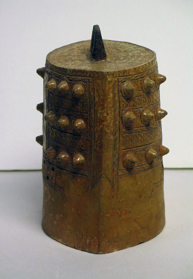 Model of a bell (Niu Zhong), Glazed stoneware, China
