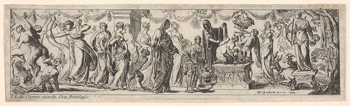 "Les Grandes Frises" (4 of 12), Pierre Brebiette (French, Mantes-sur-Seine ca. 1598–1642 Paris), Etching 