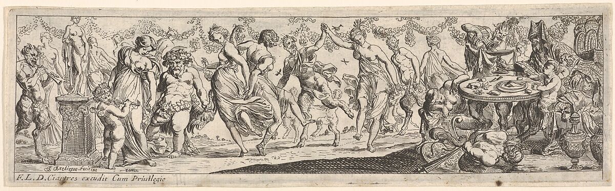 "Les Grandes Frises" (5 of 12), Pierre Brebiette (French, Mantes-sur-Seine ca. 1598–1642 Paris), Etching 