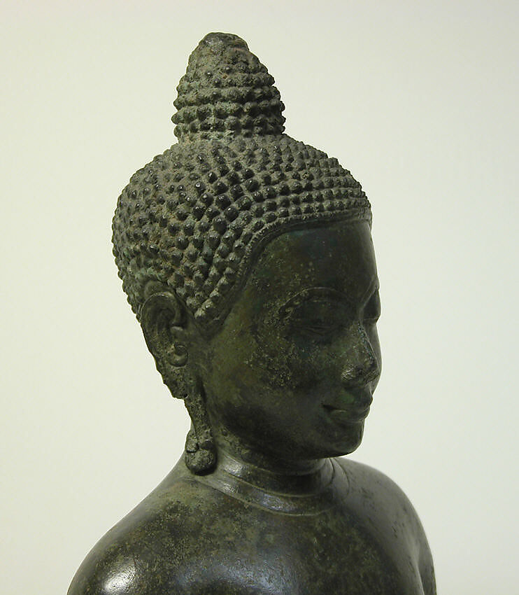 Bust of a Buddha, Bronze, Thailand