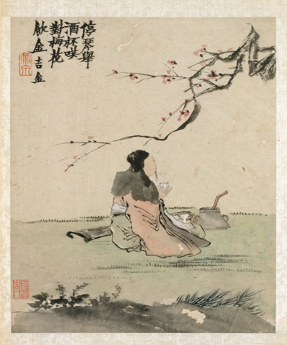 Ink Play, Jin Nong (Chinese, 1687–1773), Album of twelve paintings; ink and color on paper, China 