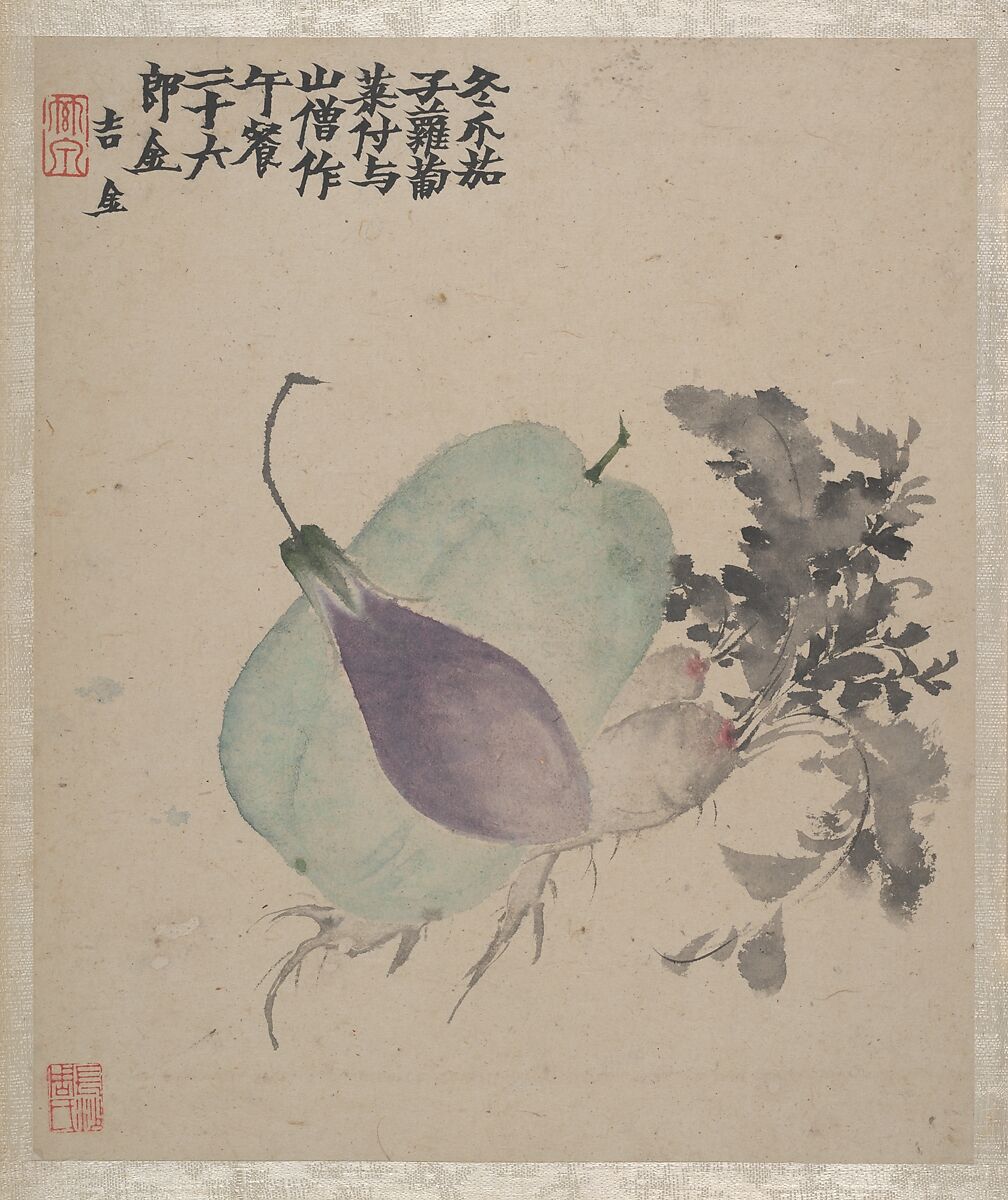 Ink Play, Jin Nong (Chinese, 1687–1773), Album of twelve paintings; ink and color on paper, China