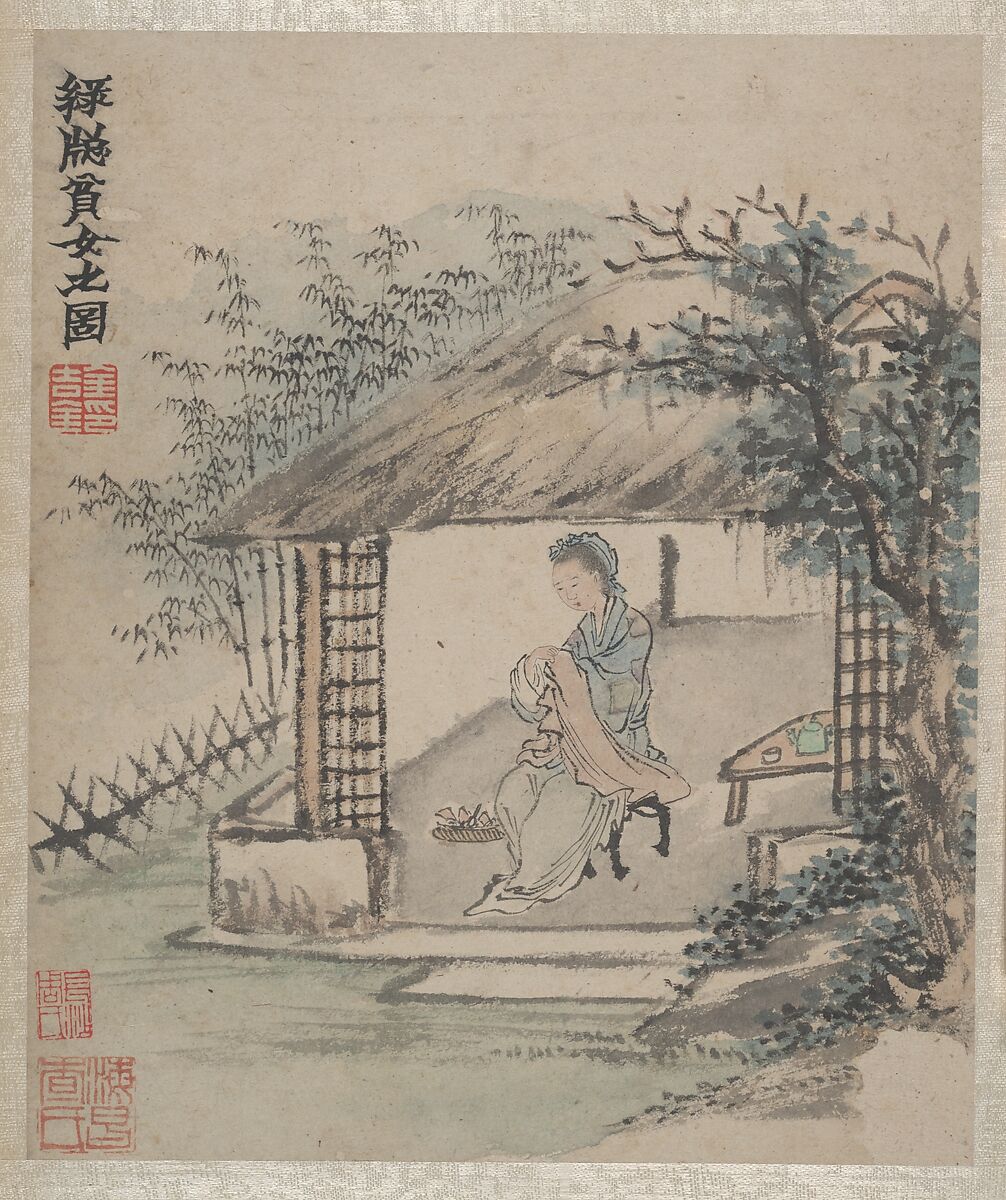 Ink Play, Jin Nong (Chinese, 1687–1773), Album of twelve paintings; ink and color on paper, China