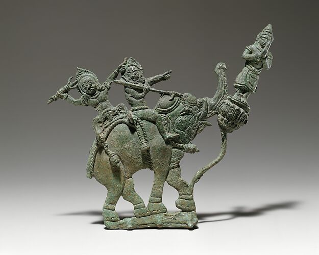 Demons on an Elephant with Adorant