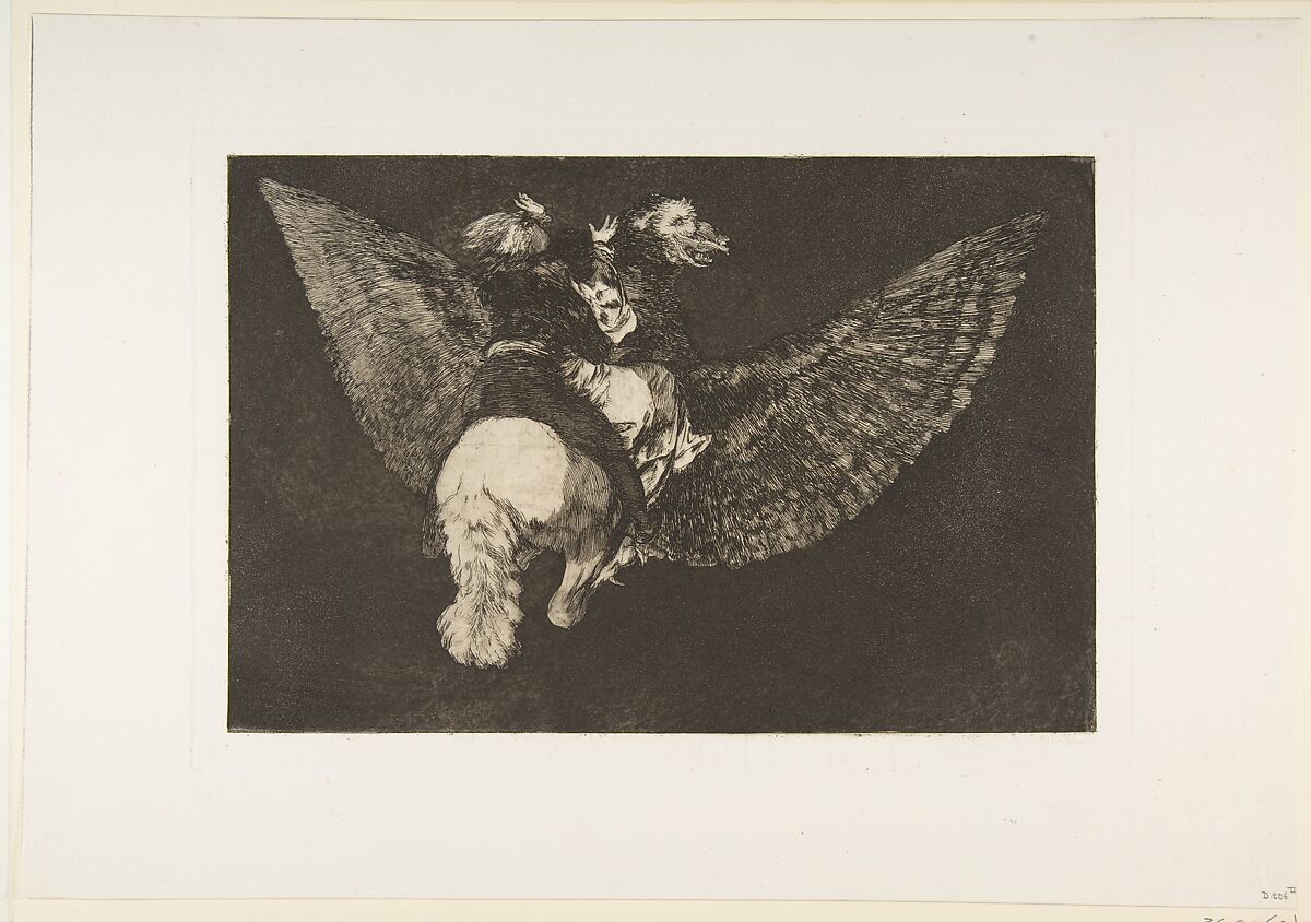 'Flying Folly' from the 'Disparates' (Follies / Irrationalities), Goya (Francisco de Goya y Lucientes) (Spanish, Fuendetodos 1746–1828 Bordeaux), Etching, aquatint 