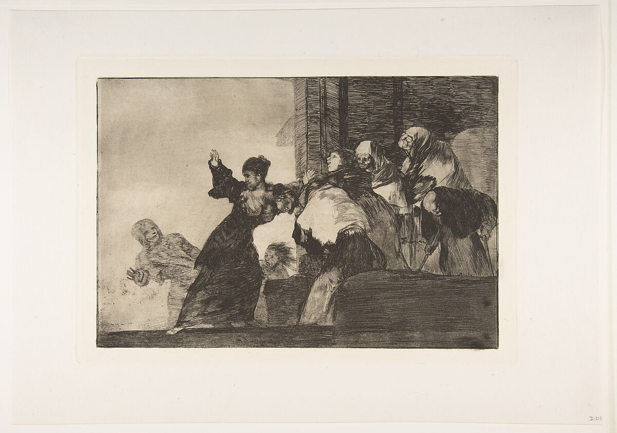 'Poor Folly' from the 'Disparates' (Follies / Irrationalities), Goya (Francisco de Goya y Lucientes) (Spanish, Fuendetodos 1746–1828 Bordeaux), Etching, burnished aquatint, drypoint 