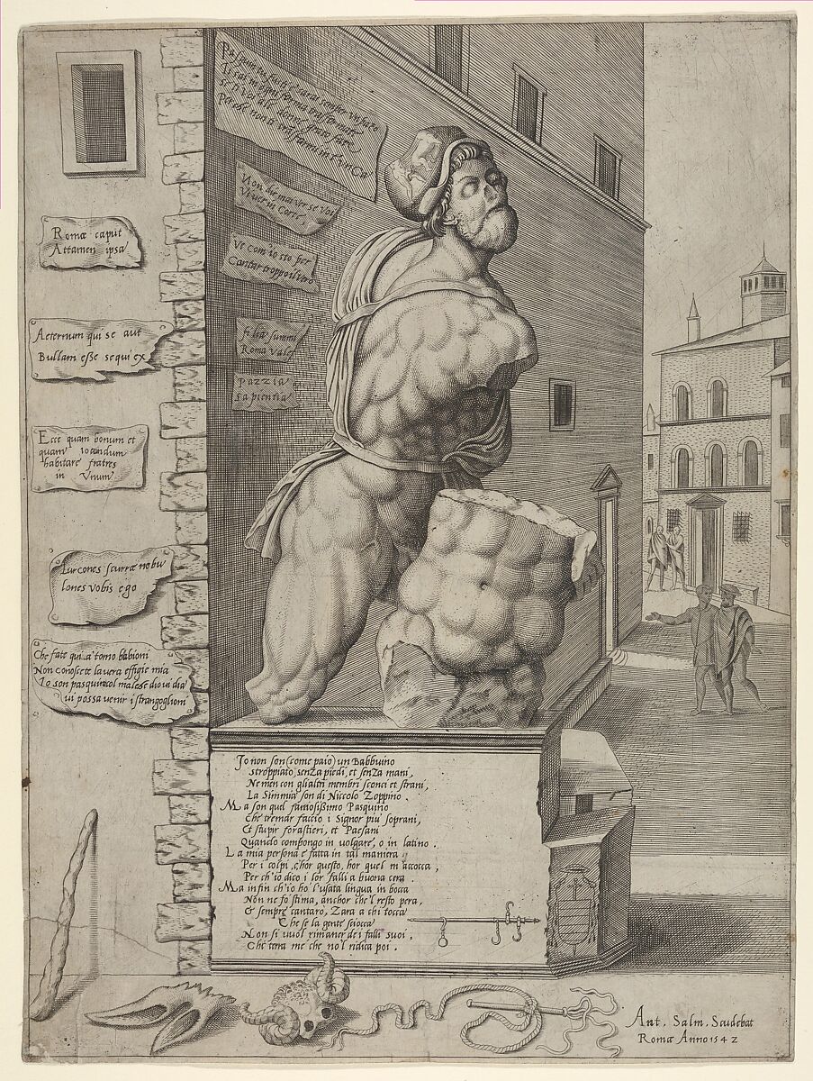 Pasquino, Anonymous, Engraving 