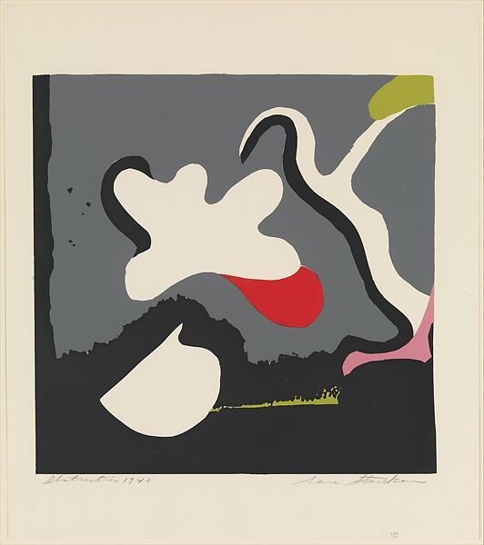 Abstraction, Sara Starekow (American, active 20th century), Silkscreen 