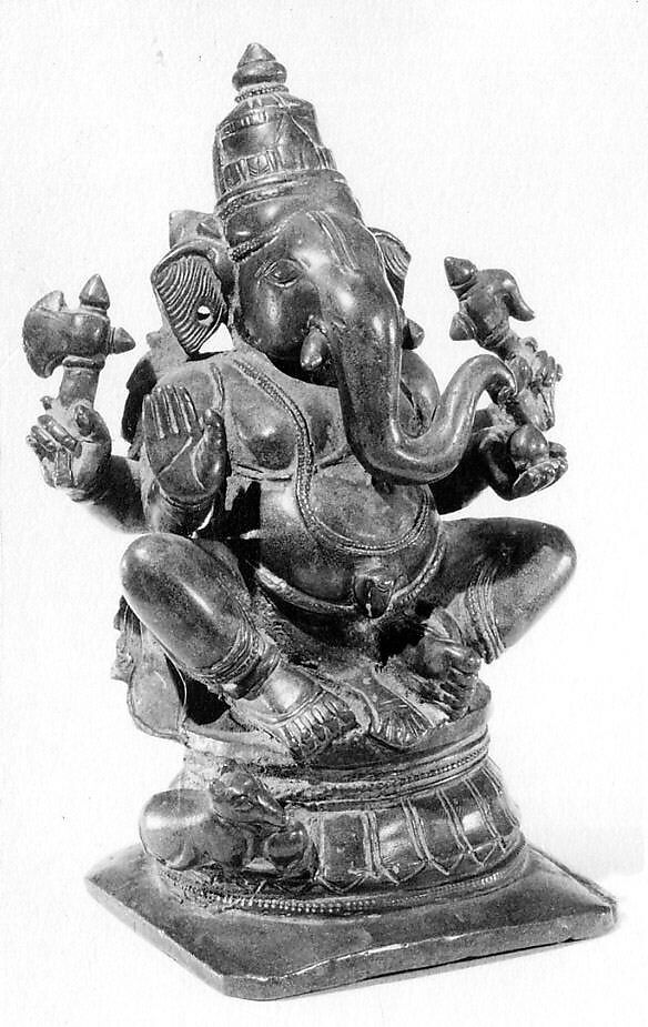 Figure of Ganesha, Bronze, India (South India) 