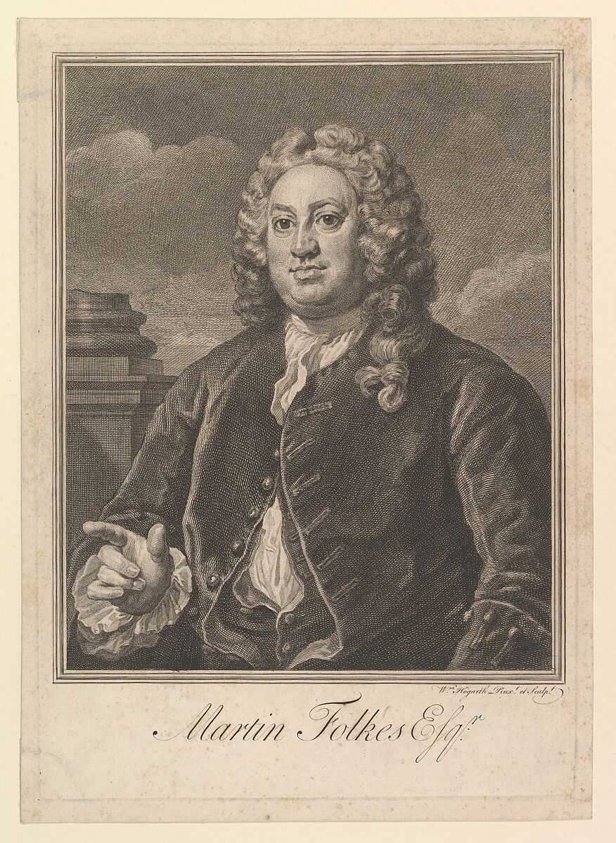 Martin Folkes, William Hogarth (British, London 1697–1764 London), Etching and engraving; fourth state of four 