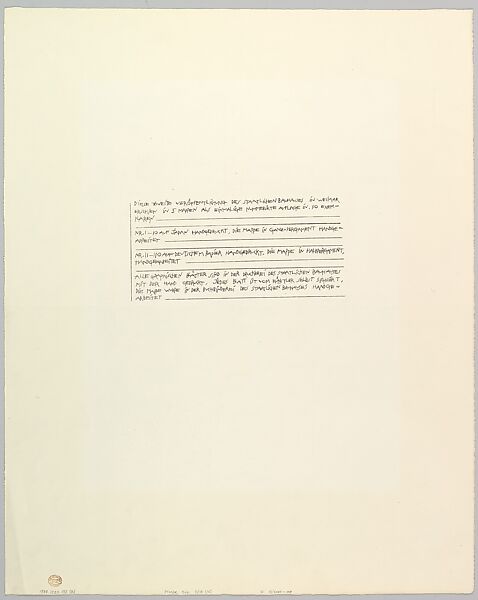 Bauhaus Portfolio IV: Table of Contents/Imprint, Lyonel Charles Feininger (American, New York 1871–1956 New York), Lithograph