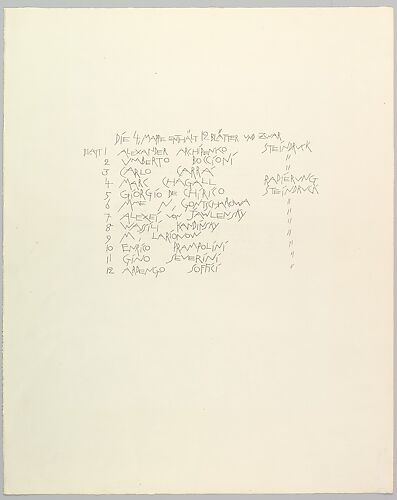 Bauhaus Portfolio IV: Table of Contents/Imprint