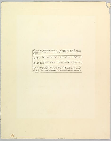 Bauhaus Portfolio III: Table of Contents/Imprint, Lyonel Charles Feininger (American, New York 1871–1956 New York), Lithograph