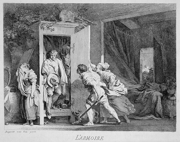 L'Armoire, Jean Honoré Fragonard (French, Grasse 1732–1806 Paris), Etching 