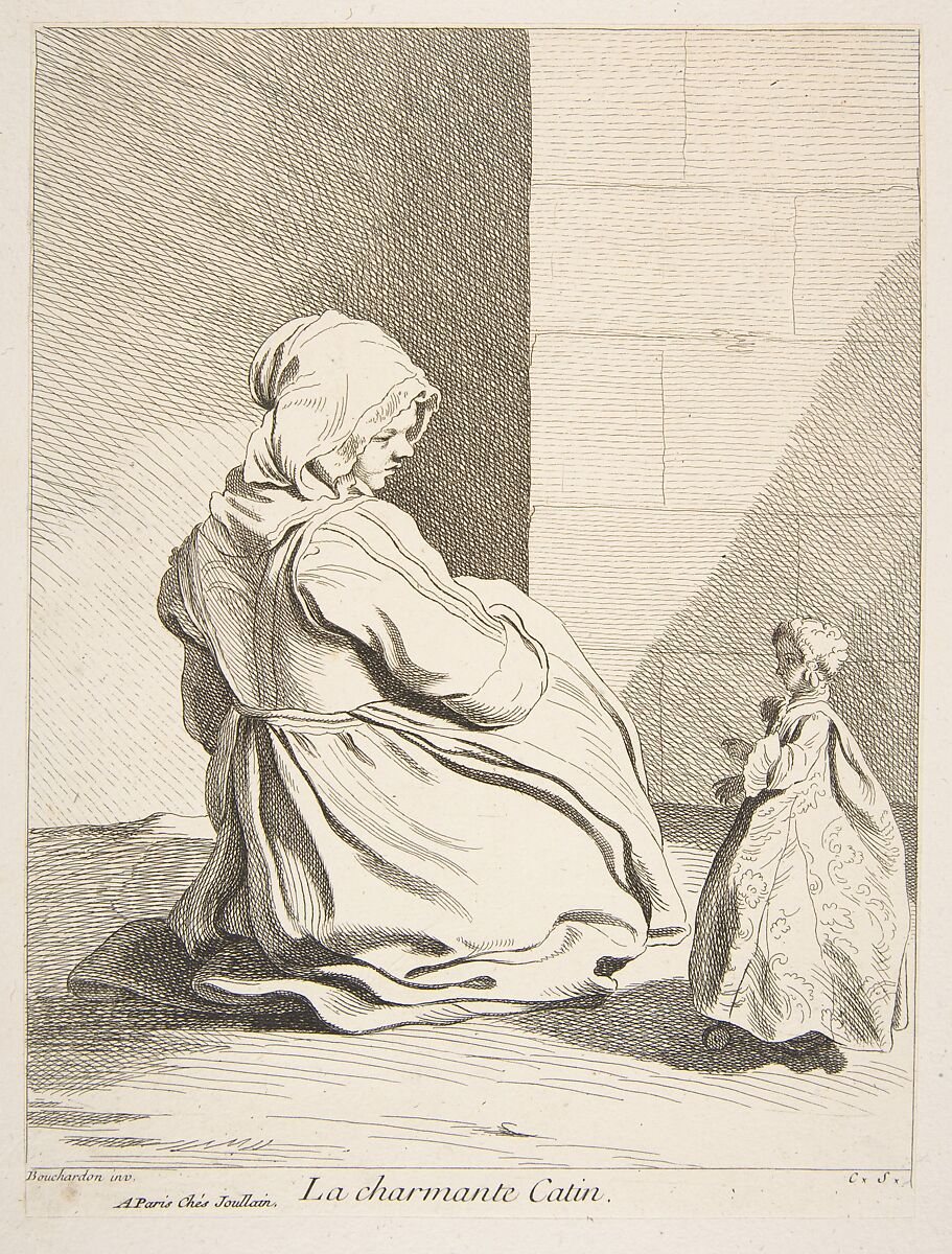 The Charming Doll, Anne Claude Philippe de Tubières, comte de Caylus (French, Paris 1692–1765 Paris), Etching with some engraving 