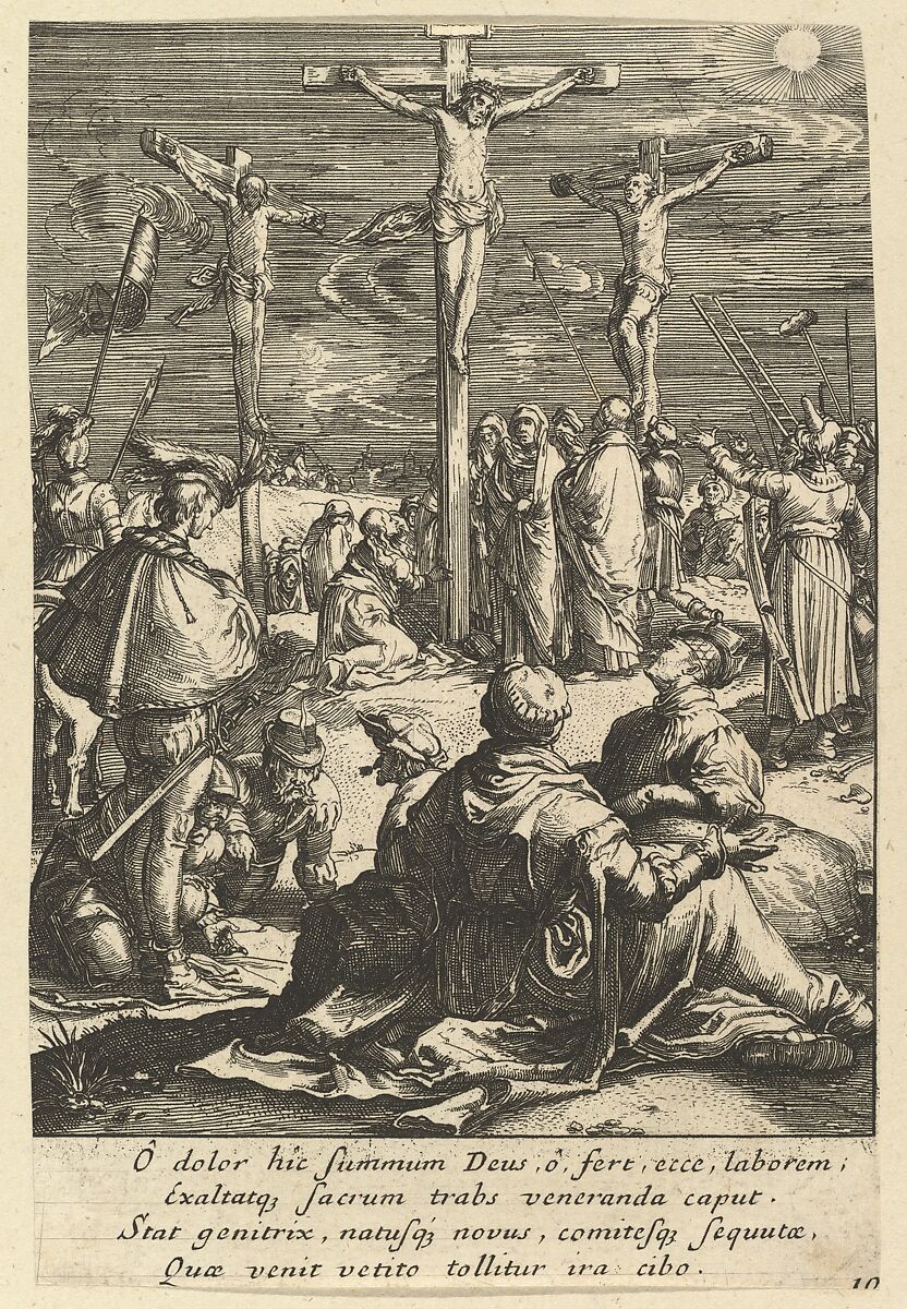 Christ on the Cross, from "The Passion of Christ", Nicolas Cochin (French, Troyes 1610–1686 Paris), Etching 