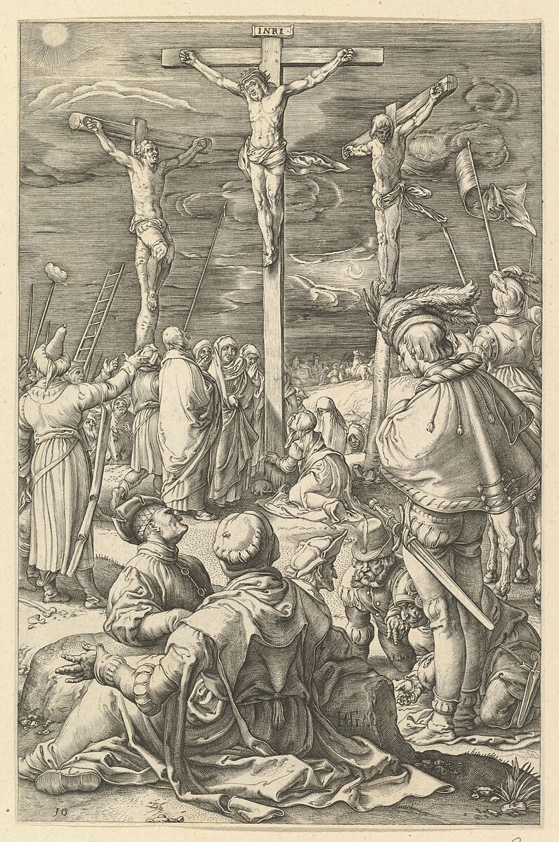 Christ on the Cross, from "The Passion of Christ", Anonymous, Engraving 