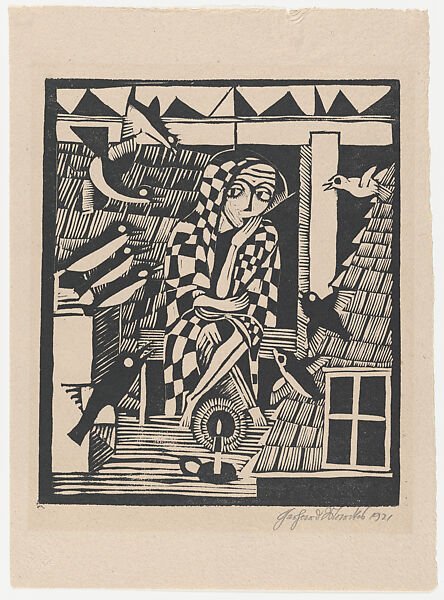 The Owls, Gerhard Marcks (German, Berlin 1889–1981 Burgbrohl), Woodcut 