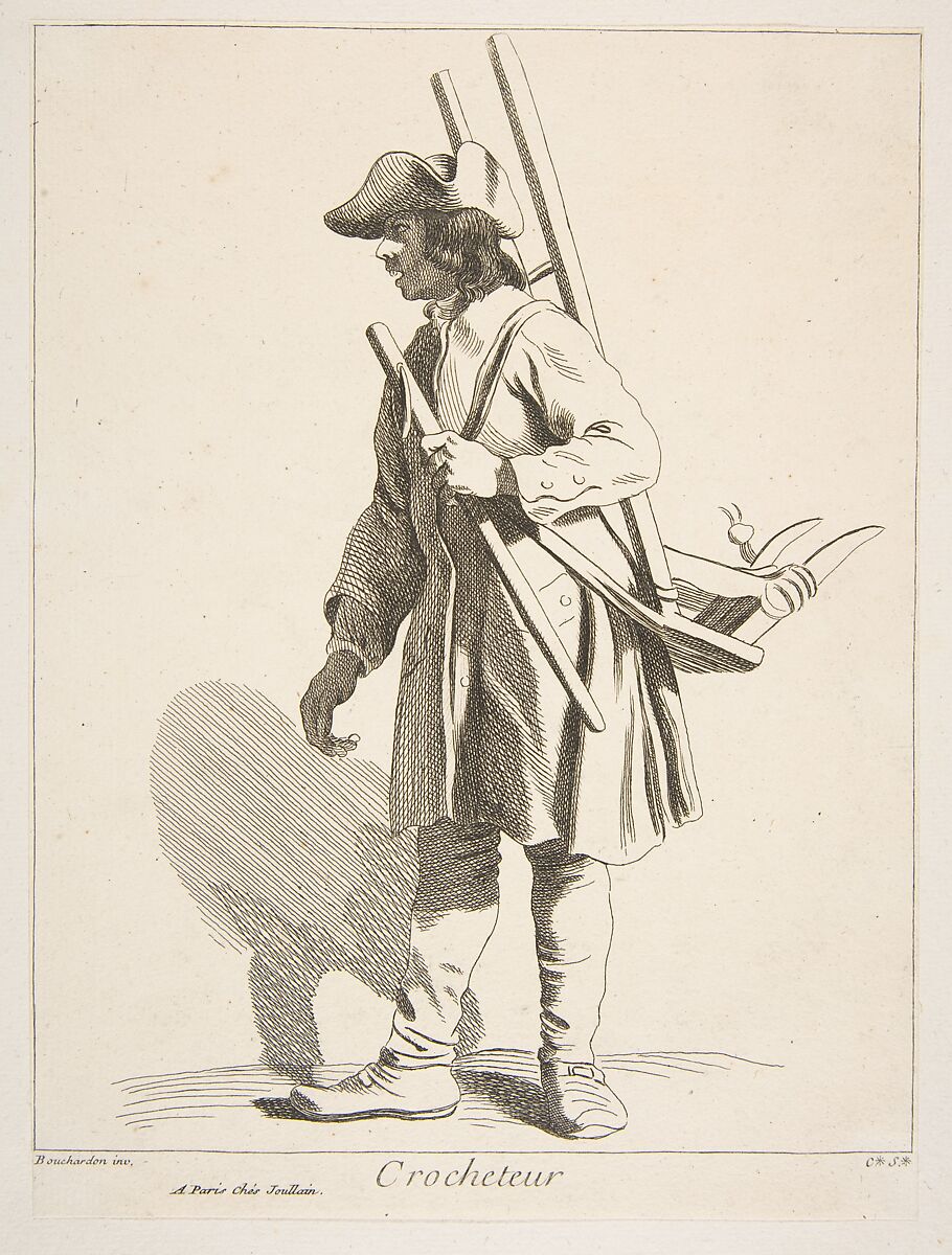 Hardware Peddler, Anne Claude Philippe de Tubières, comte de Caylus (French, Paris 1692–1765 Paris), Etching with some engraving 