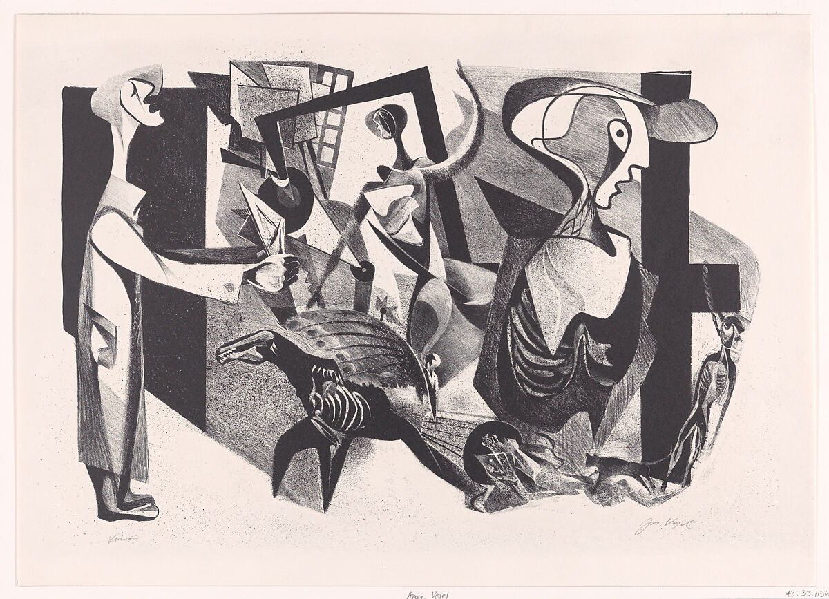Vision, Joseph Vogel (American, 1911–1995), Lithograph 