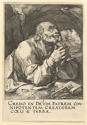 St. Peter, from Christ, the Apostles and St. Paul with the Creed