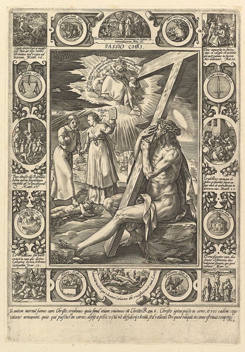 Passio Christi, from the "Allegorical Scenes from the Life of Christ", Hendrick Goltzius (Netherlandish, Mühlbracht 1558–1617 Haarlem), Engraving 