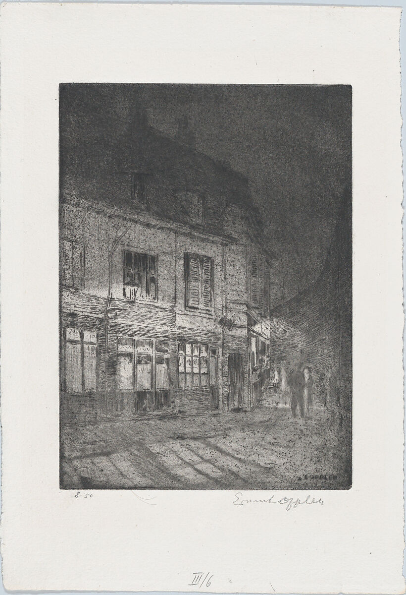 Lille: Liebesgässchen, Ernst Oppler (German, Hannover 1867–1929 Berlin), Etching 