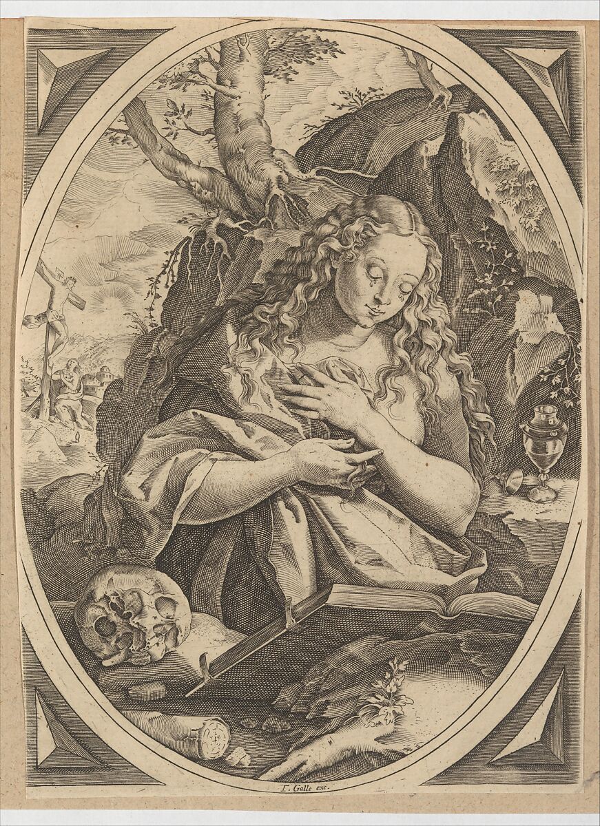 St. Mary Magdalen Penitent, Anonymous, Engraving 