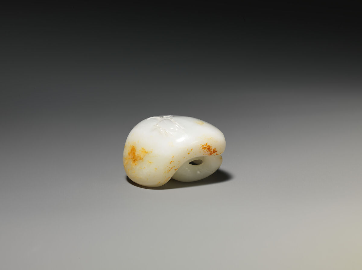 Two mushrooms, Jade (nephrite), China