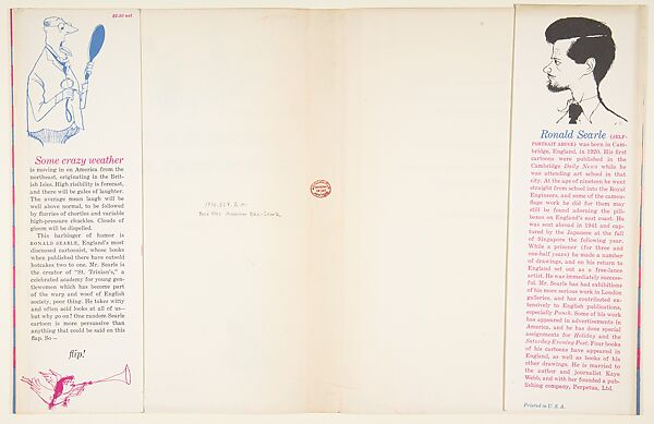 Book Cover: The Female Approach: The Belles of St. Trinian's and Other Cartoons, Ronald Searle (British, Cambridge 1920–2011 Draguignan, France), Color lithographs