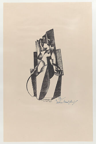 Figurative Motif; from 'Die Bauhaus Mappen: Neue Europäische Graphik IV. Vierte Mappe: Italienische und Russische Kuenstler.'