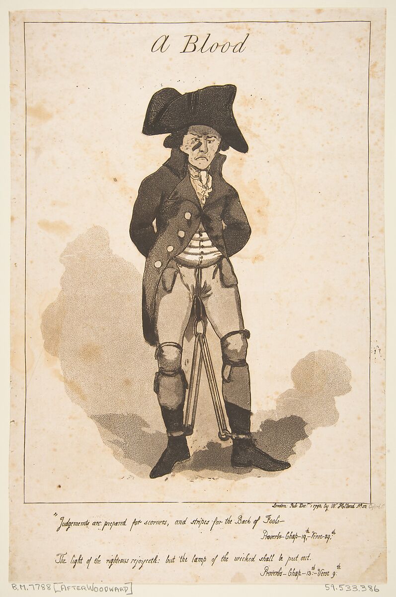 A Blood, George Murgatroyd Woodward (British, 1765–1809 London), Etching and aquatint 