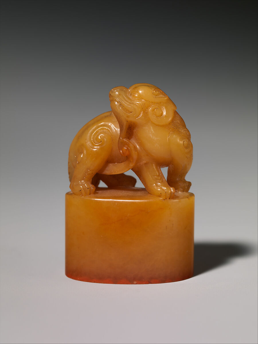 Seal, Soapstone (tianhuang type), China 