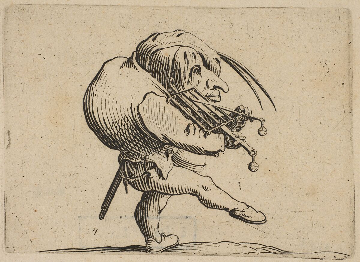 Jacques Callot Lhomme Raclant Un Gril En Guise De Violon Man Scraping A Grill In The Guise 0549