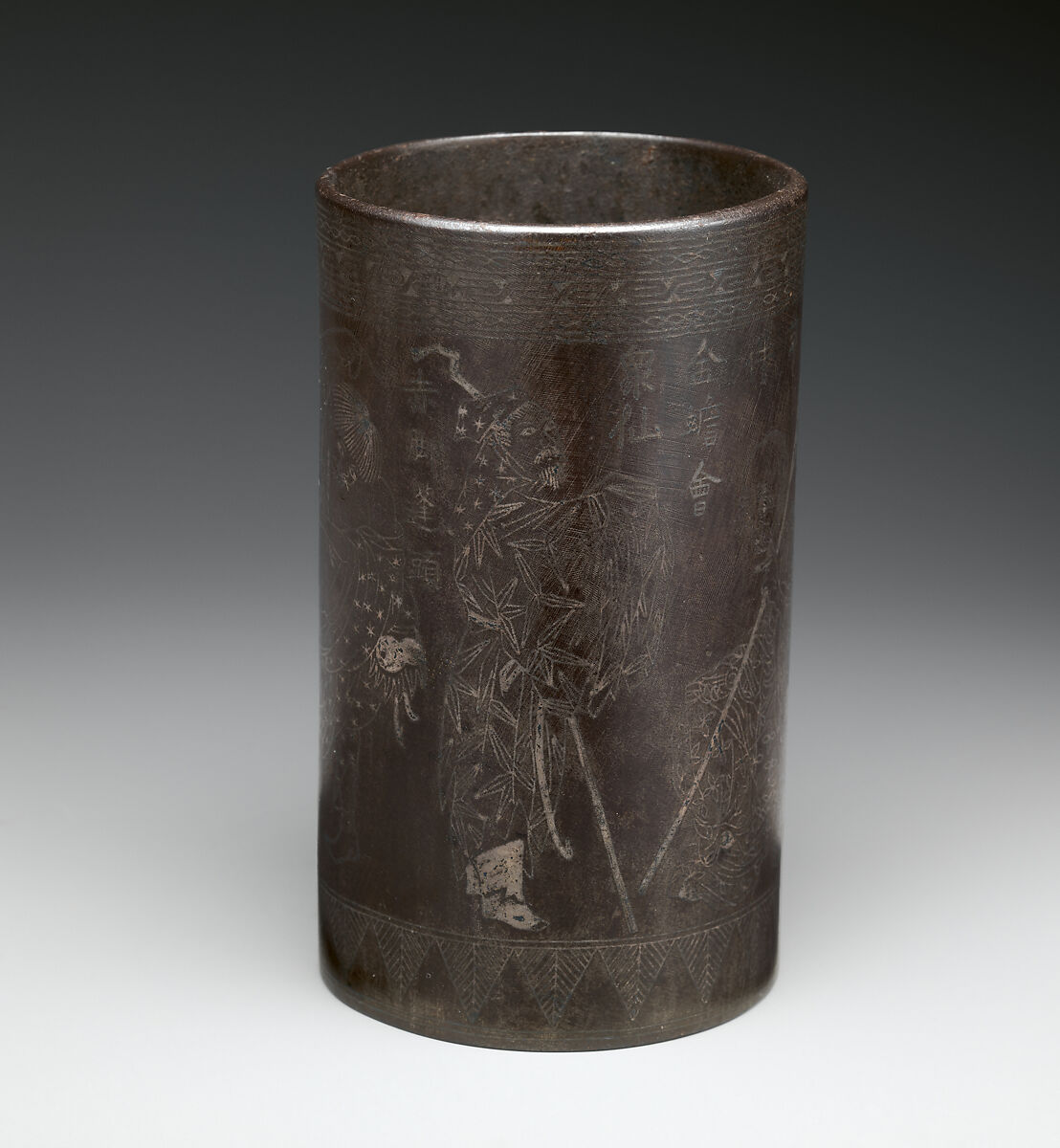 Brush pot, Iron, China 