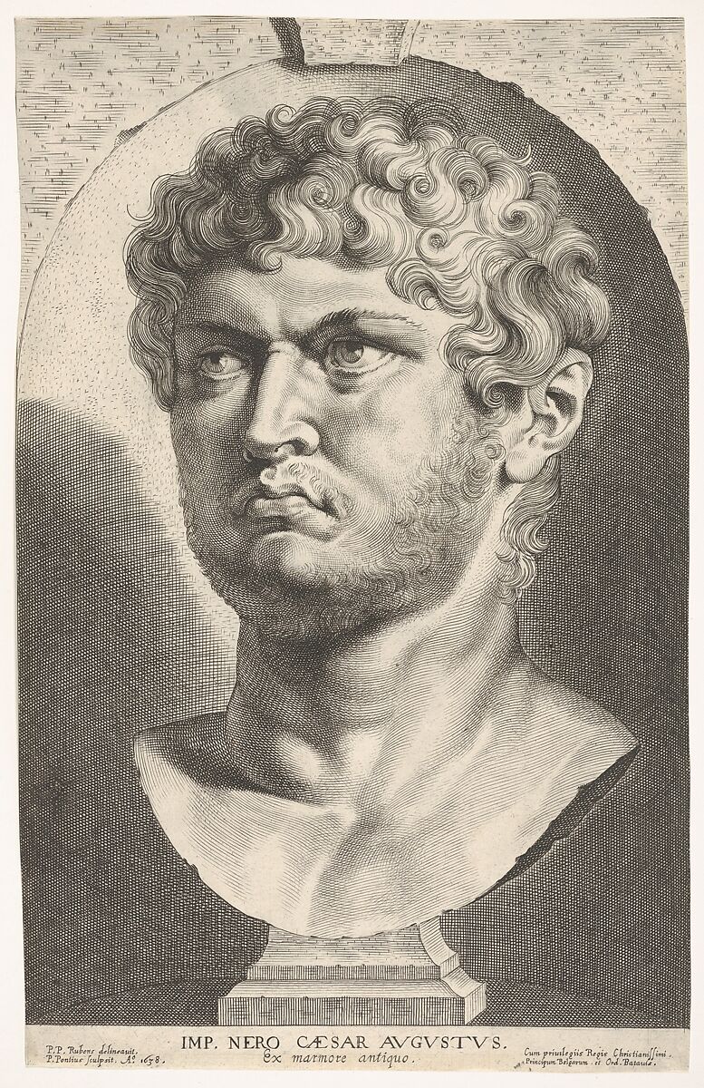 Nero (after Rubens), Paulus Pontius (Flemish, Antwerp 1603–1658 Antwerp), Engraving 