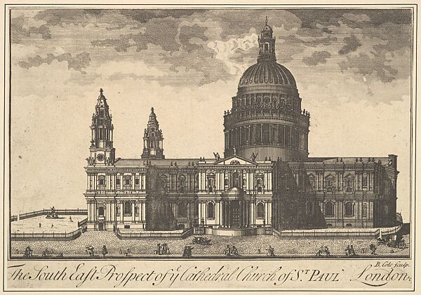 The South East Prospect of the Cathedral Church of St. Paul, London, from 