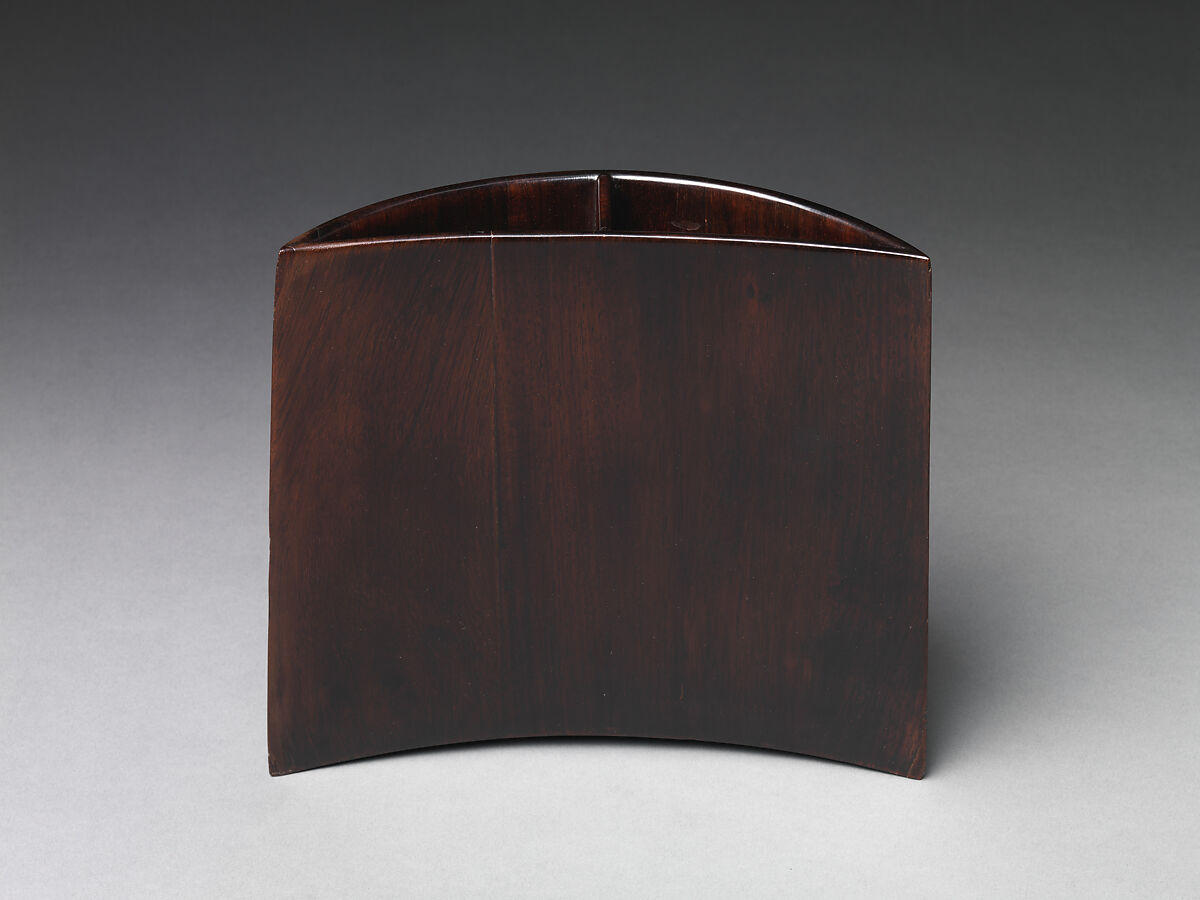 Half Moon Brush Holder, Red sandalwood (zitan), China